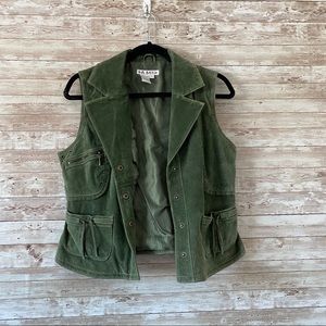 Vintage Army Green Utility Vest